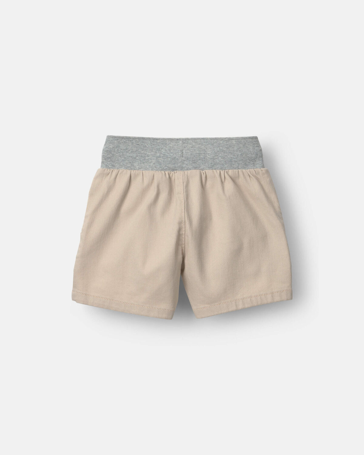 Toddler Boy Long-Line Shorts - Tan - Image 5