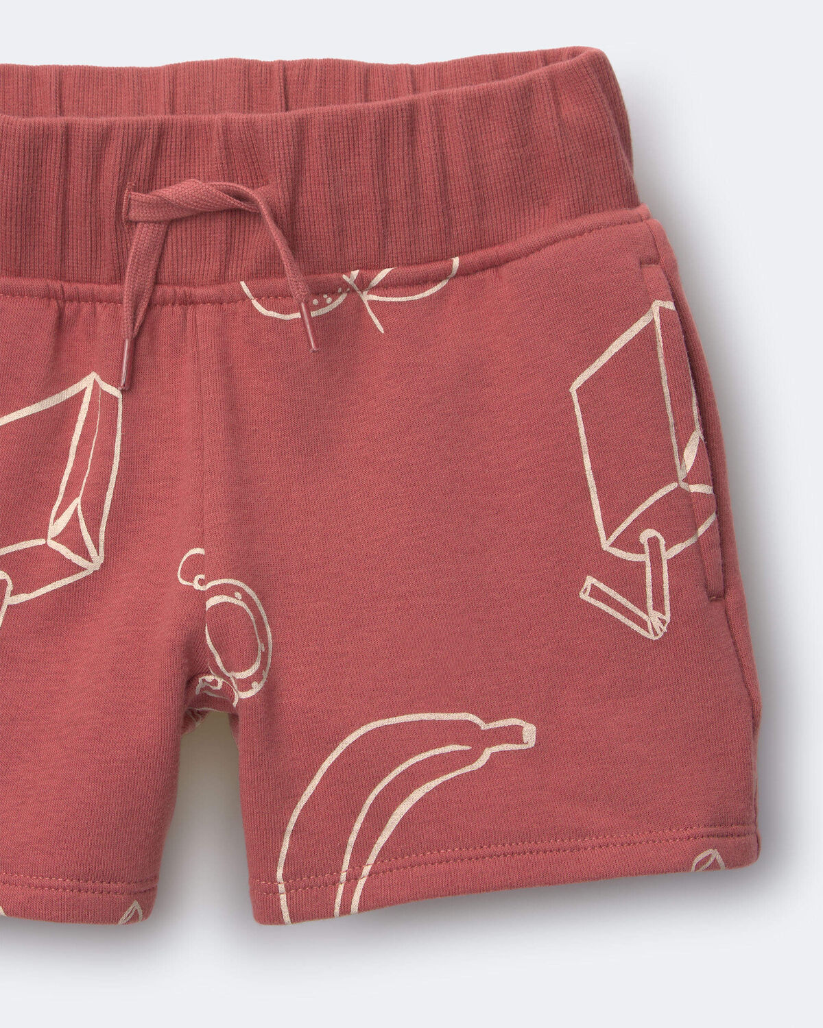 Toddler City Park™ Short in Snack Print - Red - Image 4