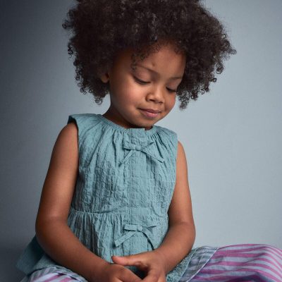 Toddler Girl Peplum Top - Teal