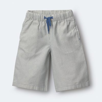 Toddler Girl Wide-Leg Pants in Stripes - Slate Blue