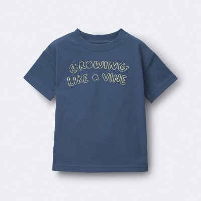 Toddler 'Growing Like a Vine' Relaxed Graphic Tee - Slate Blue