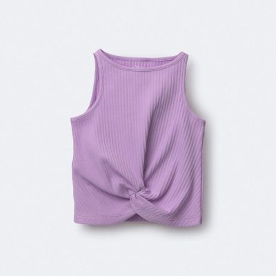 Toddler Girl Tie-Front Tank - Purple