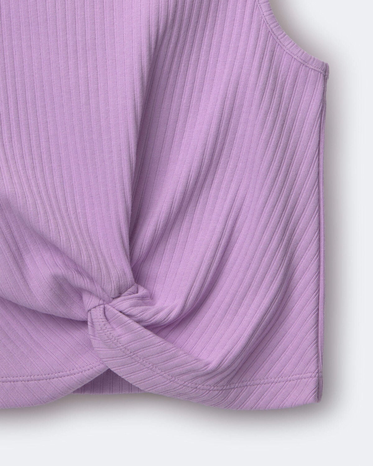 Toddler Girl Tie-Front Tank - Purple - Image 2