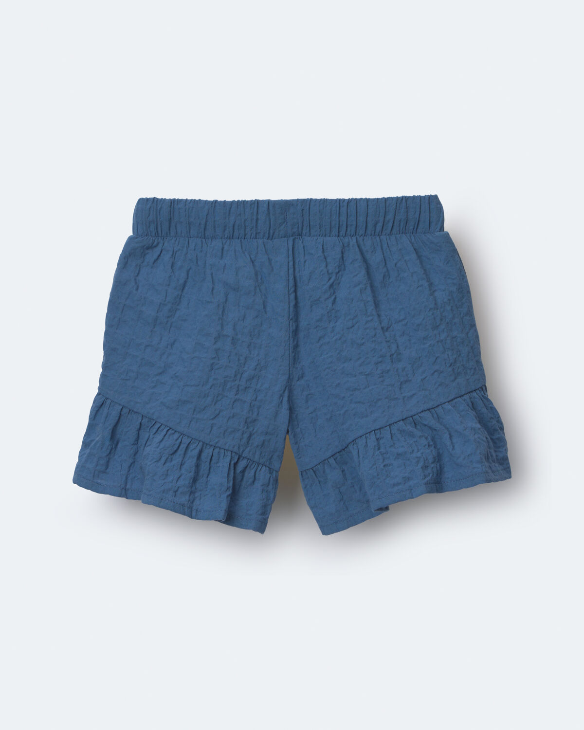 Toddler Girl Ruffle Butterfly Shorts - Slate Blue - Image 2