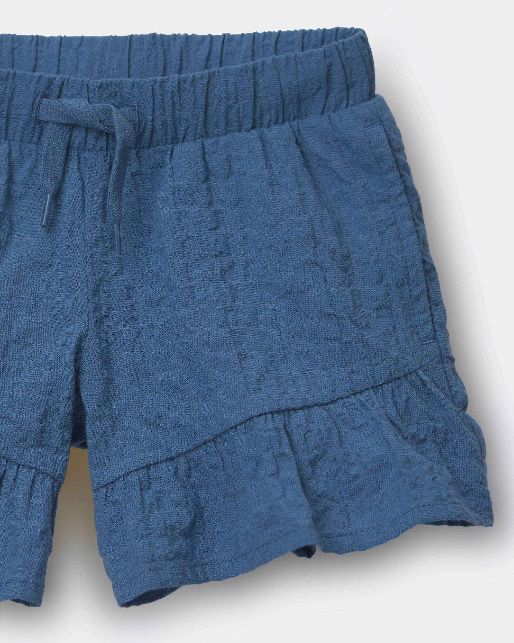 Toddler Girl Ruffle Butterfly Shorts - Slate Blue - Image 4