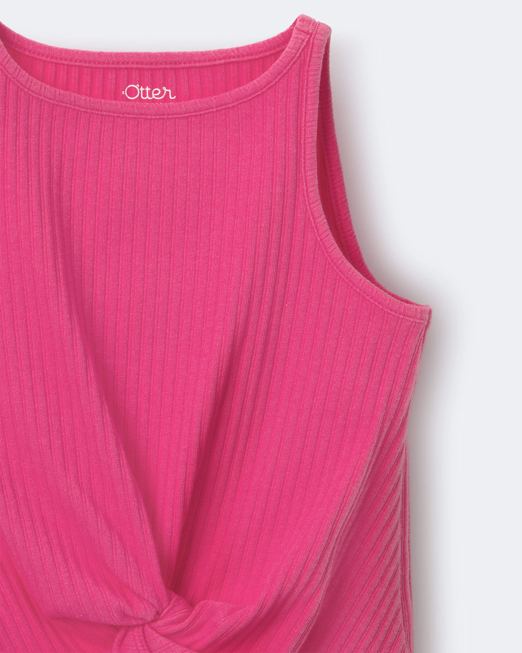 Toddler Girl Tie-Front Tank - Purple - Image 5