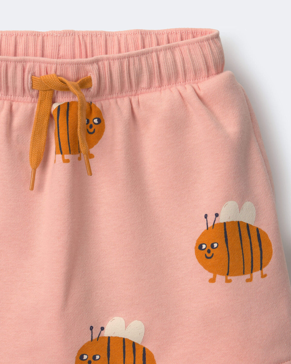 Toddler Girl Pull-On Skirt with Pockets in Bee Print - Light Pink - Image 6