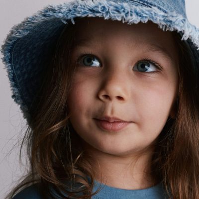 Toddler Denim Bucket Hat in Avenue Wash