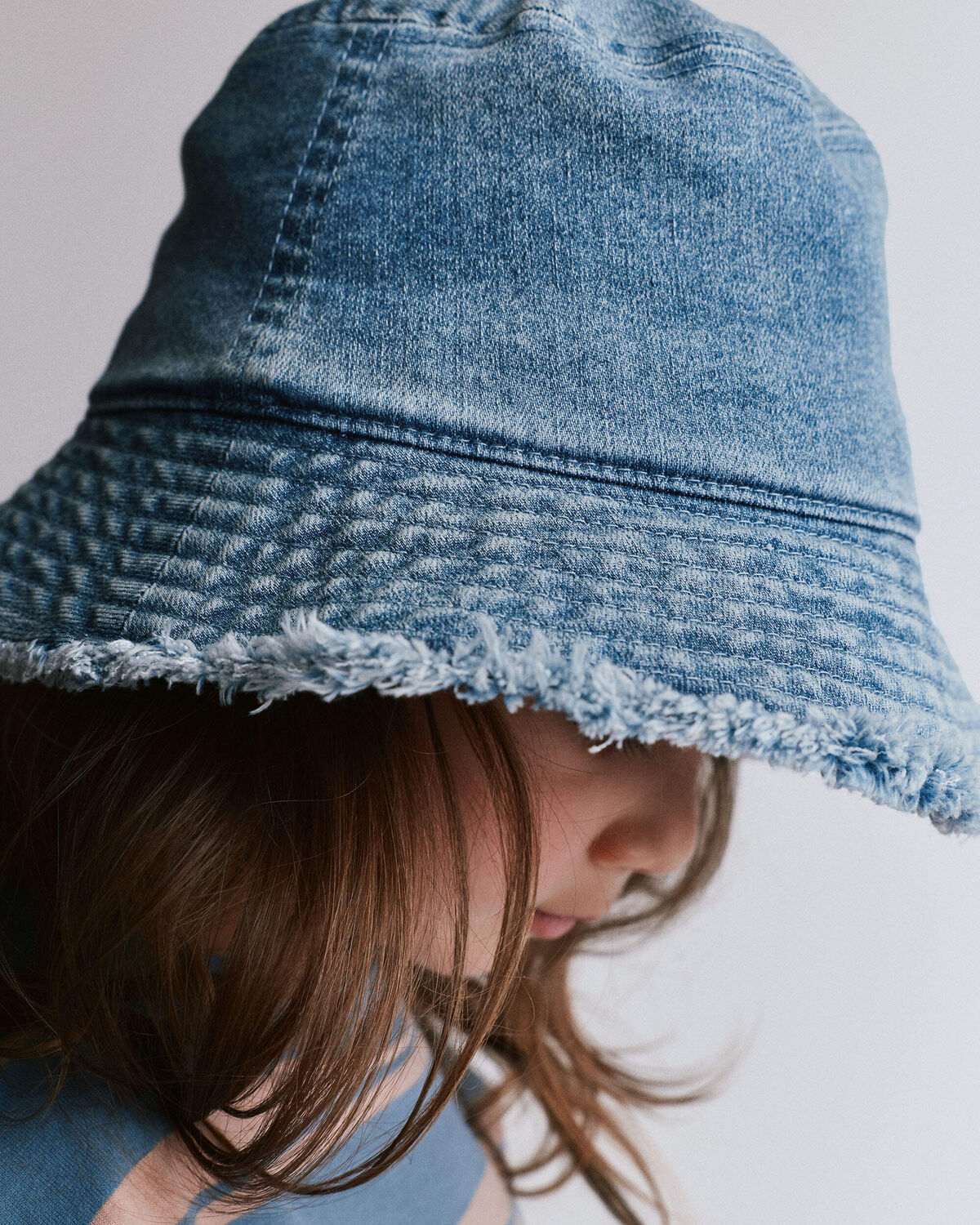 Toddler Denim Bucket Hat in Avenue Wash - Image 3