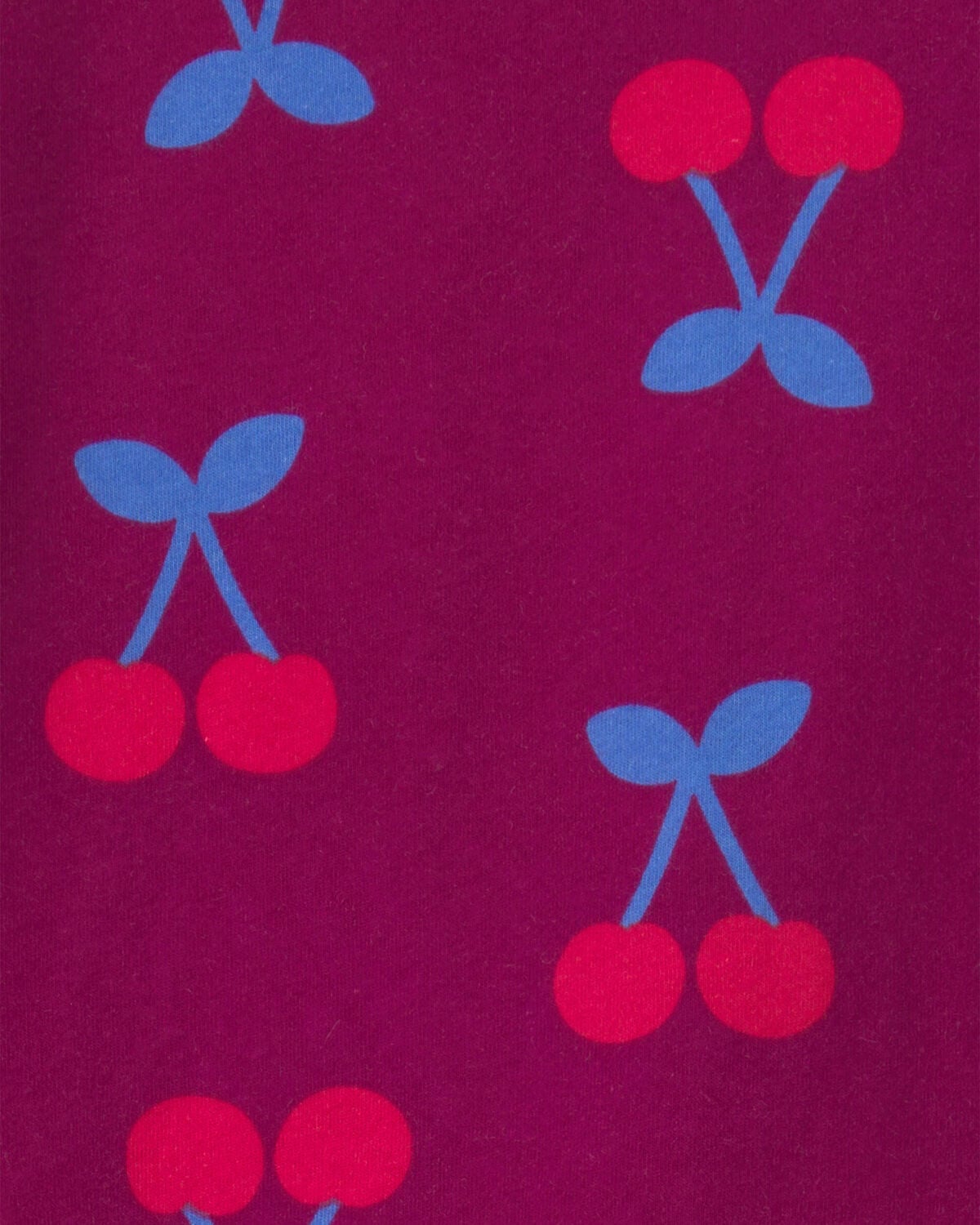 Toddler Girl Cherry Long-Sleeve Top - Burgundy - Image 2