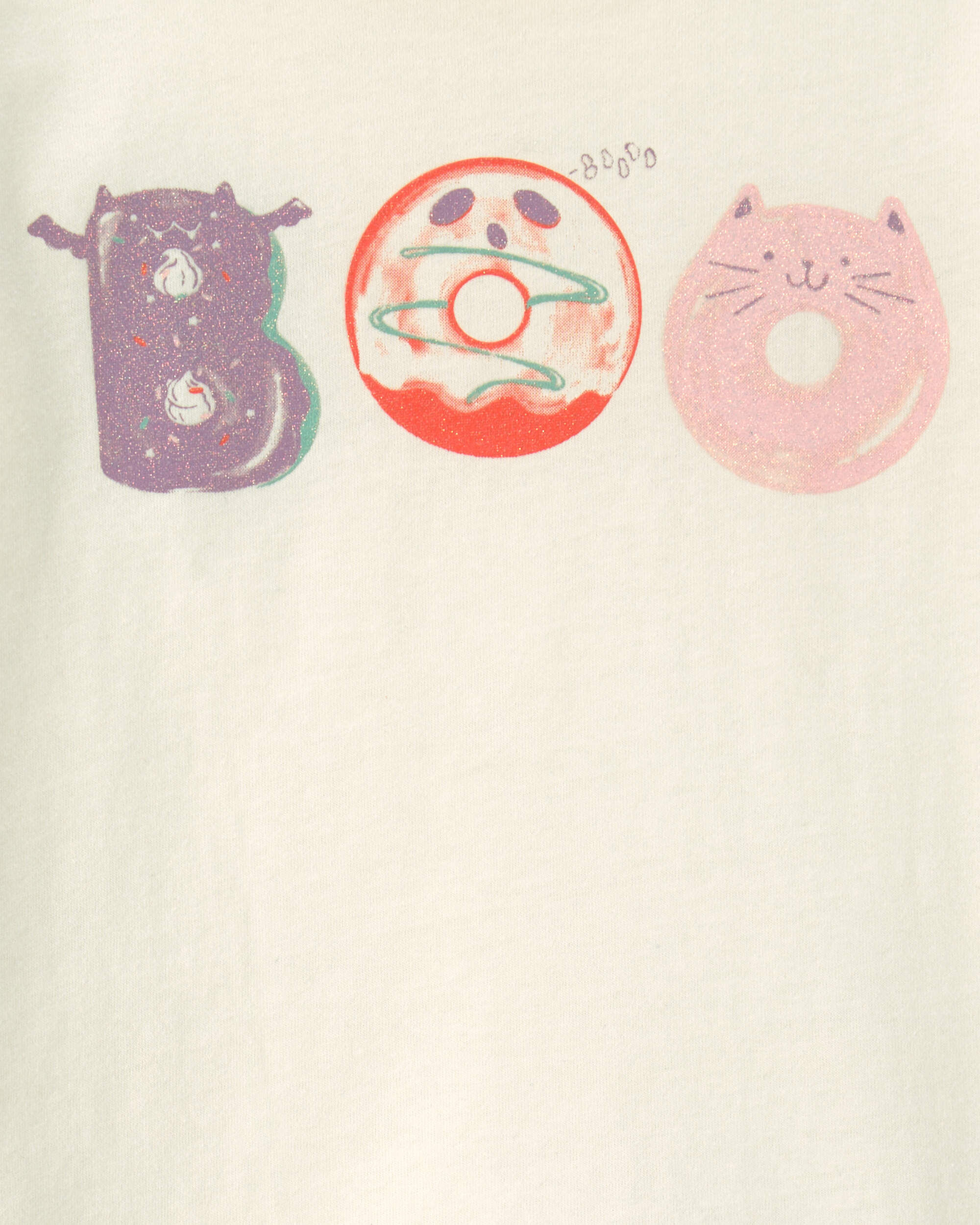 Toddler Girl 'Boo' Halloween Long-Sleeve Graphic Tee - Cream - Image 3