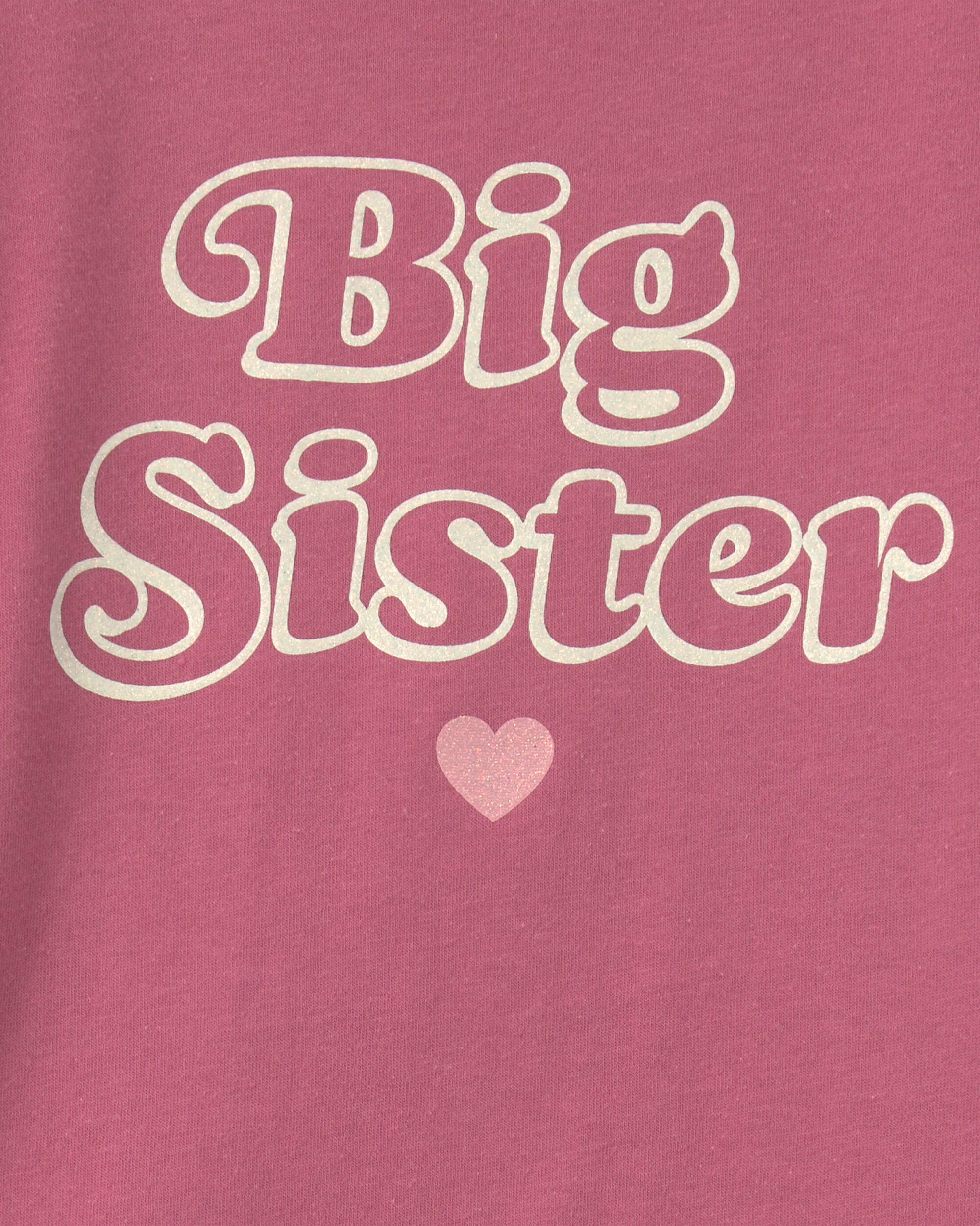 Toddler Girl 'Big Sister' Long-Sleeve Graphic Tee - Pink - Image 3