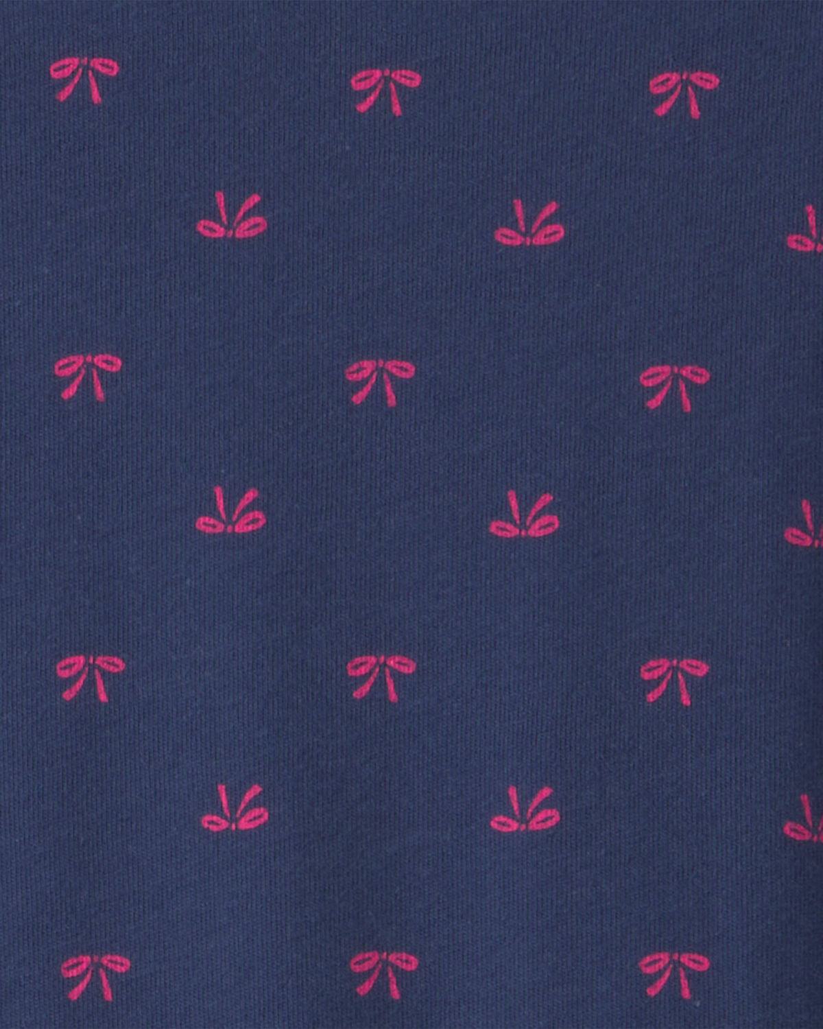 Toddler Girl Bow Long-Sleeve Peplum Top - Navy Blue - Image 2