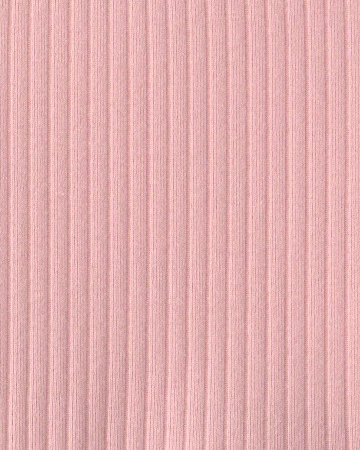 Toddler Girl Long-Sleeve Rib Peplum Top - Pink - Image 2