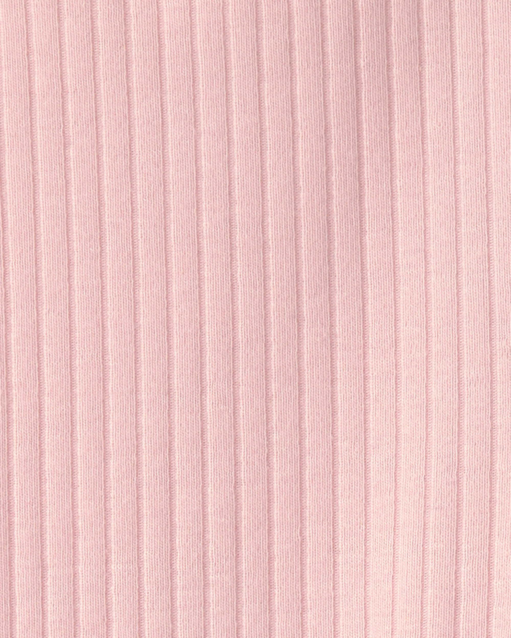 Toddler Girl Cotton Pull-On Stretch Rib Leggings - Pink - Image 4