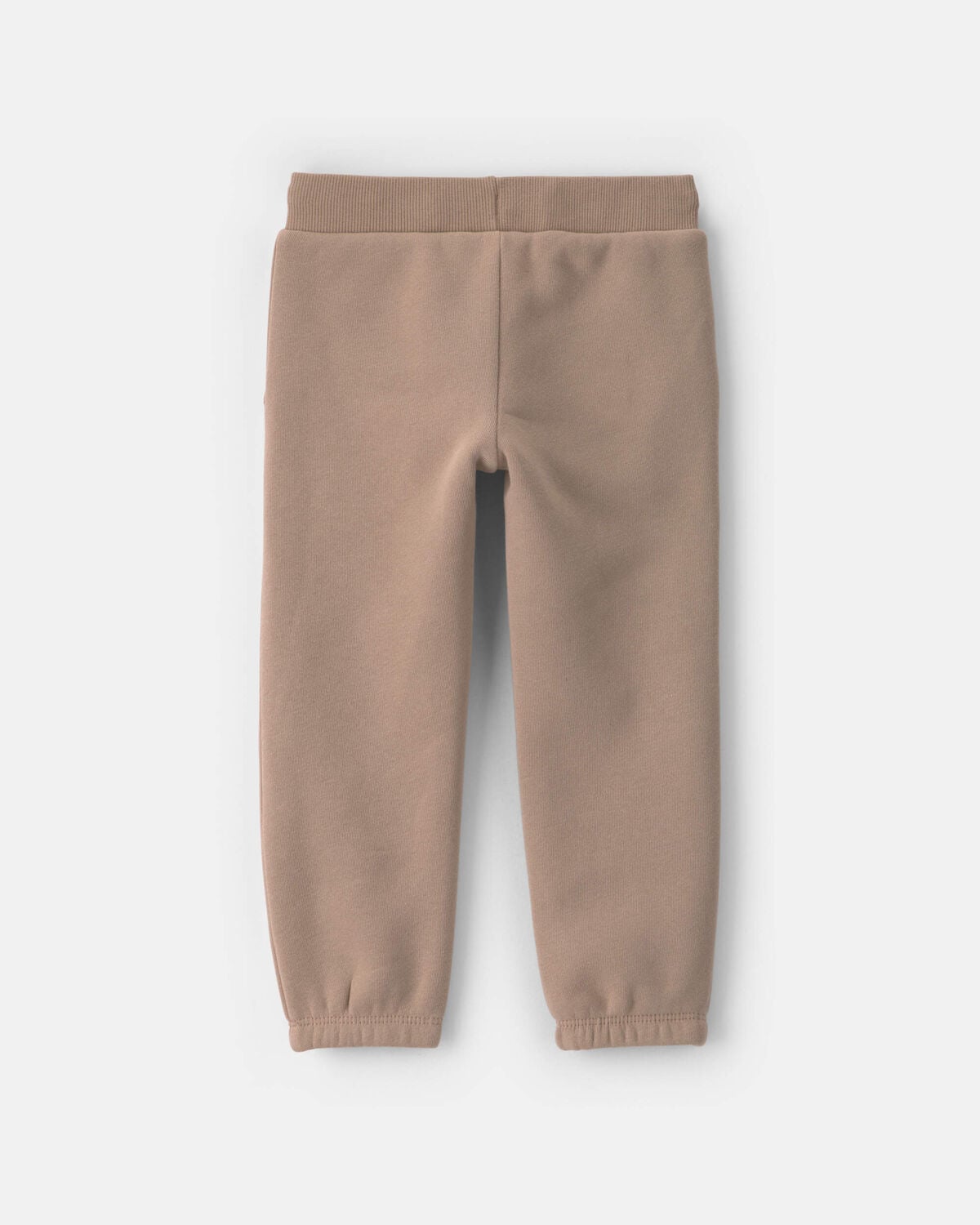 Toddler Girl Fleece Joggers - Brown - Image 2