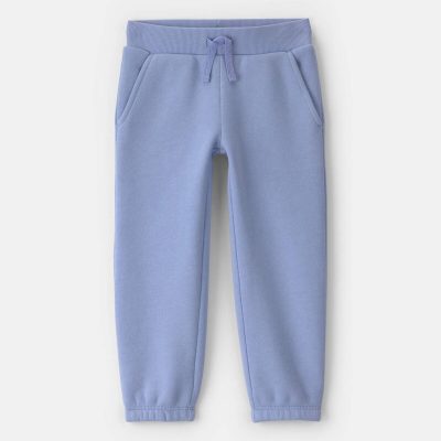 Toddler Girl Fleece Joggers - Blue