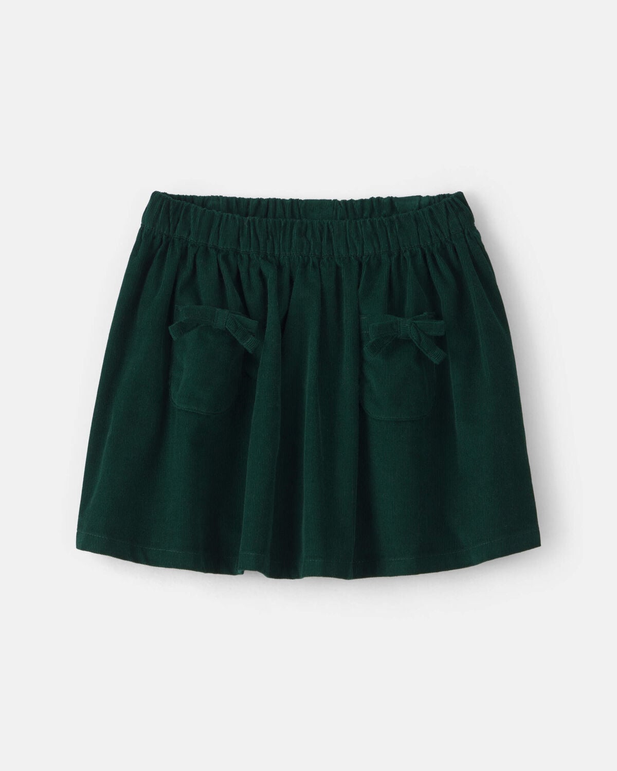 Toddler Girl Bow Corduroy Skort - Green