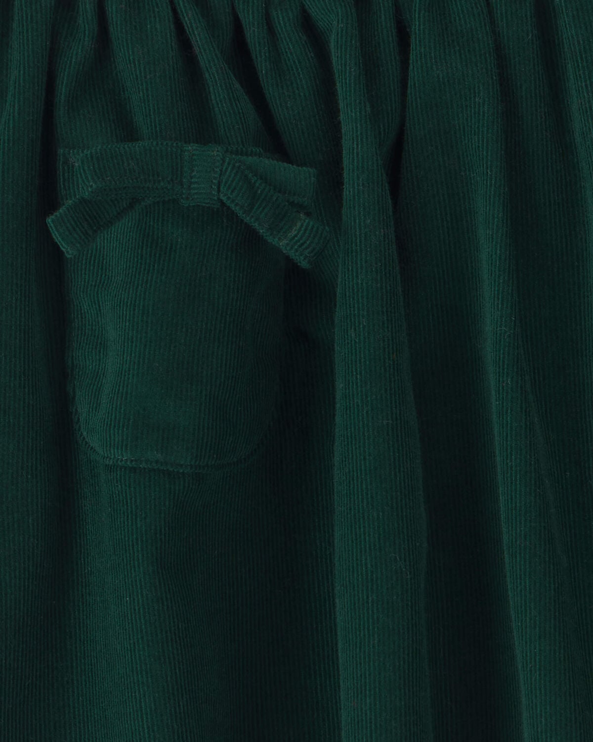 Toddler Girl Bow Corduroy Skort - Green - Image 3