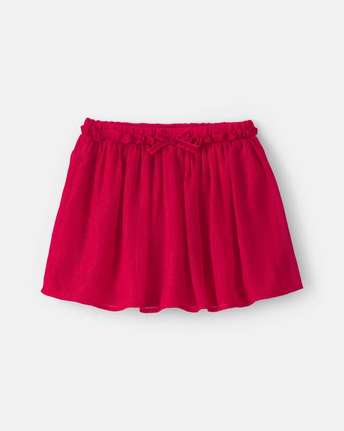 Toddler Girl Holiday Skort - Red