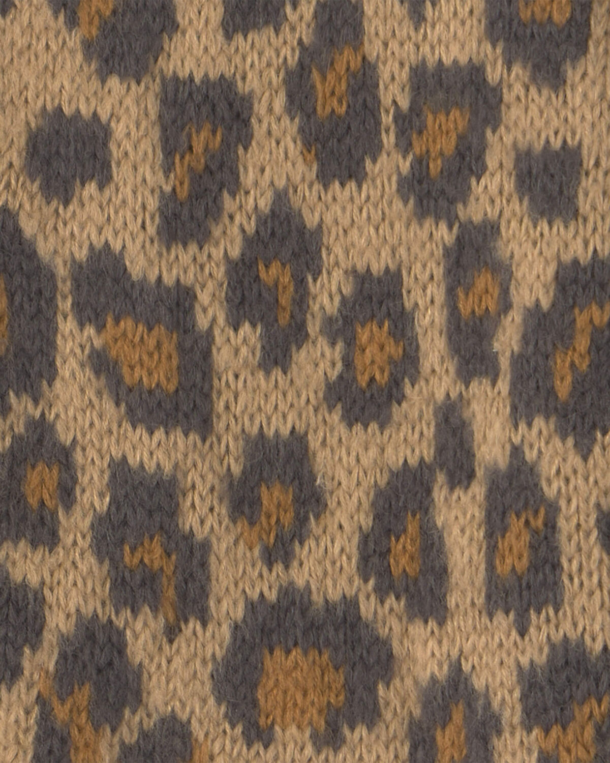 Toddler Girl Leopard Cardigan Sweater - Brown - Image 2