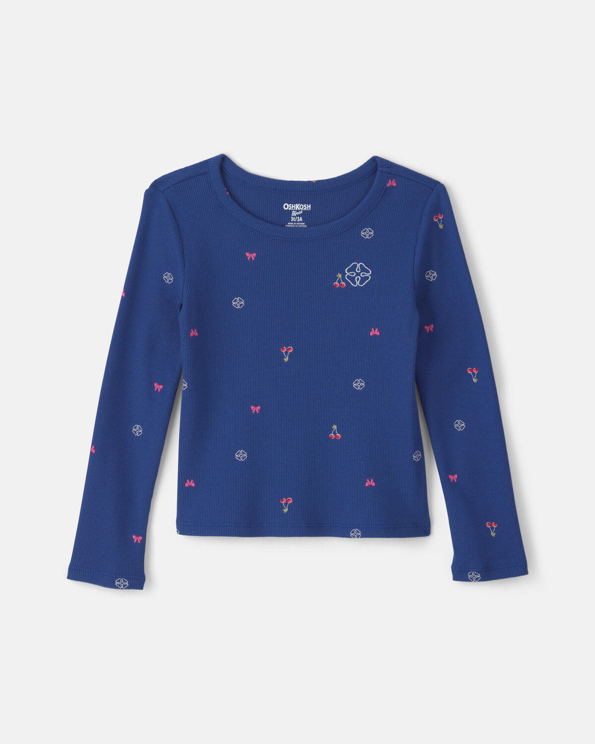 Toddler Girl Long-Sleeve Top - Navy