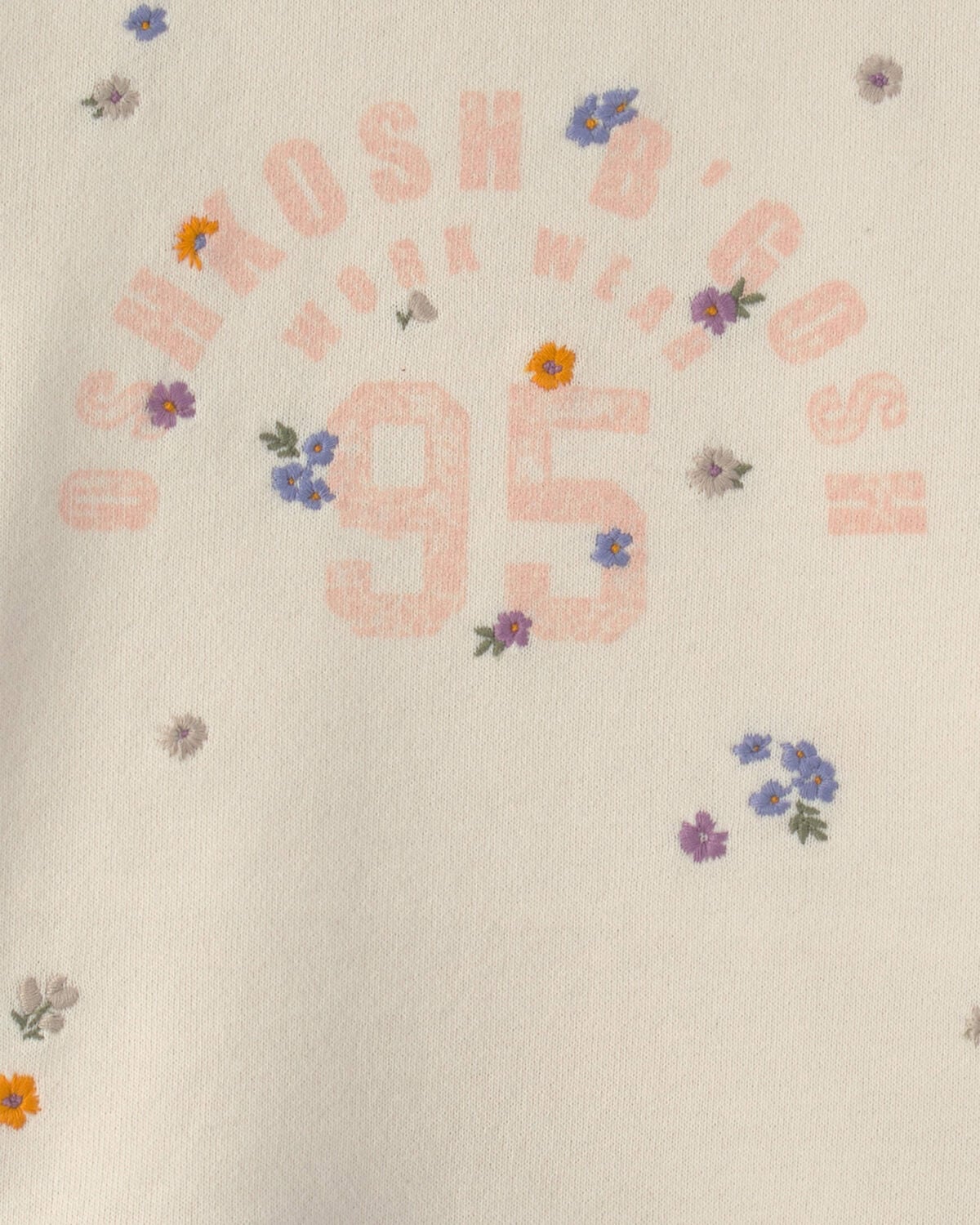Toddler Girl 'OshKosh' French Terry Pullover Sweatshirt - Cream - Image 2