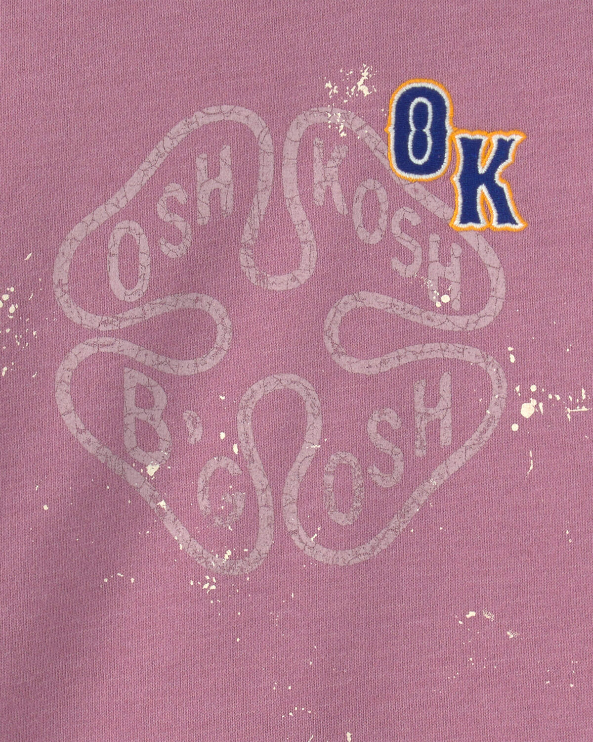 Toddler Girl 'OshKosh' French Terry Pullover Sweatshirt - Purple - Image 2