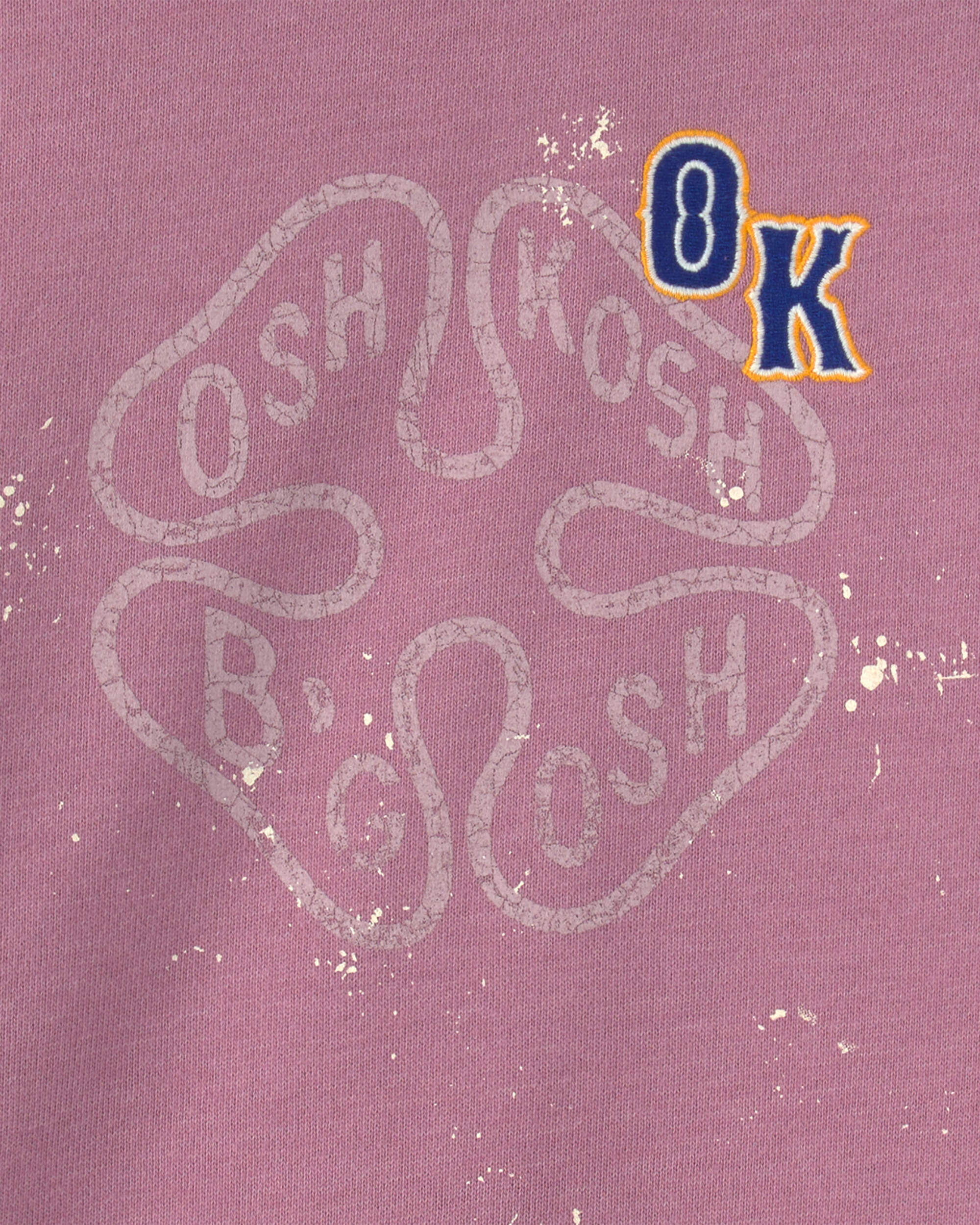 Toddler Girl 'OshKosh' French Terry Pullover Sweatshirt - Cream - Image 5