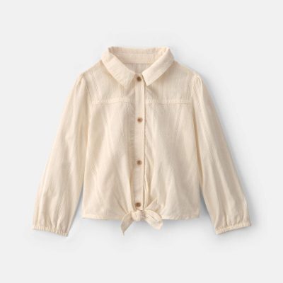 Girls Toddler Girl Long-Sleeve Top - Cream