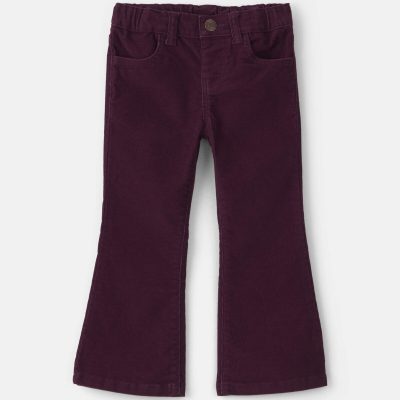 Toddler Girl Corduroy Pull-On Stretch Pants - Purple