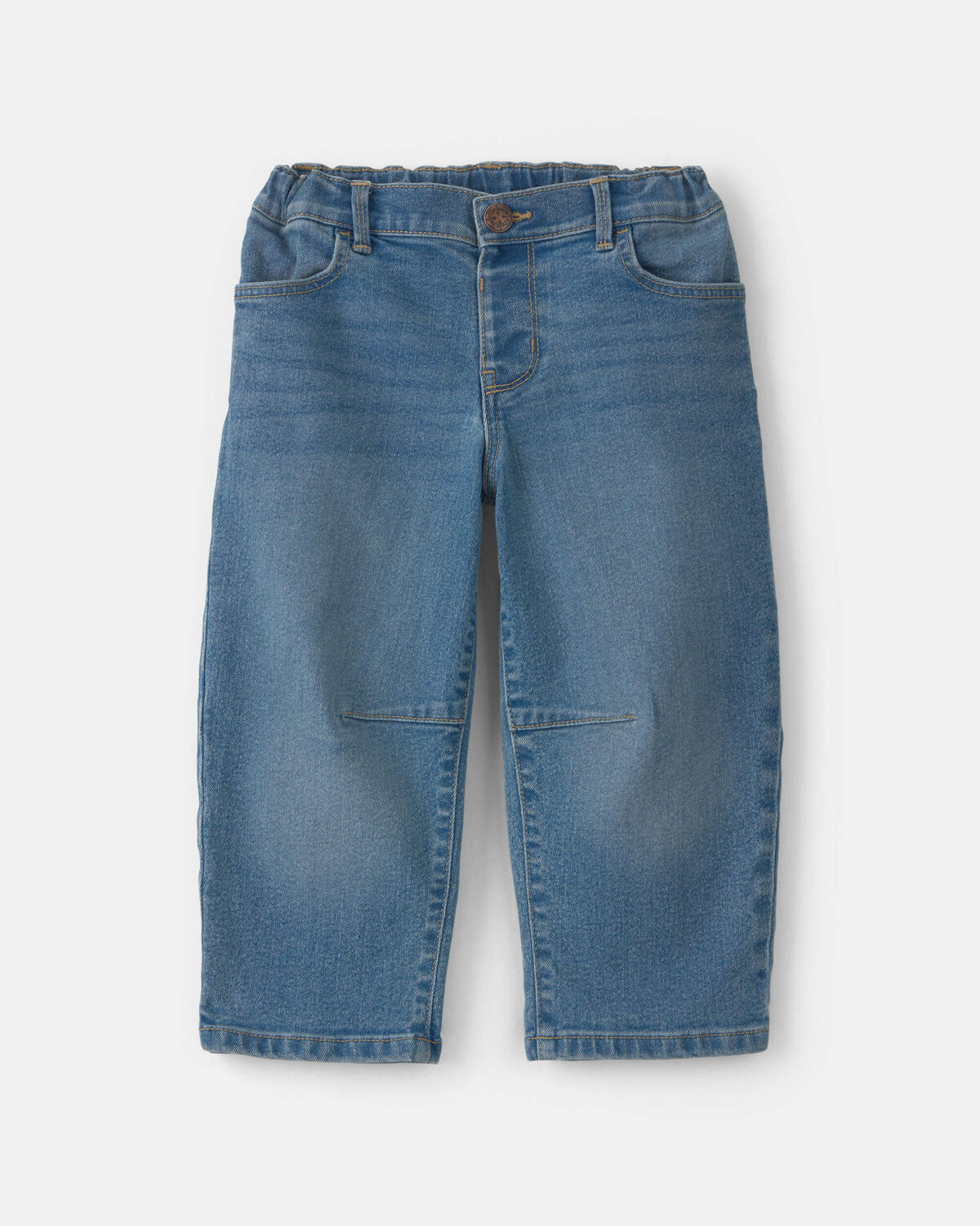 Toddler Girl Denim Barrel Jeans - Medium Wash