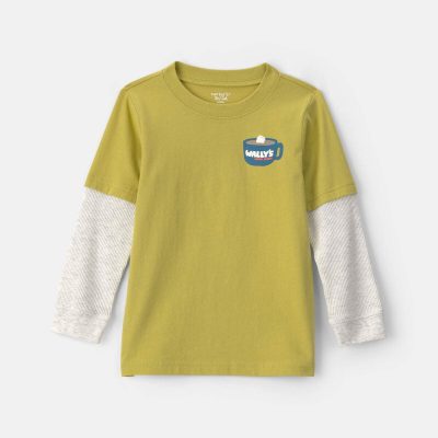 Toddler Boy Walrus Long-Sleeve Graphic Tee - Yellow