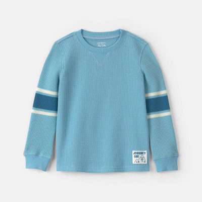 Toddler Boy Thermal Long-Sleeve T-Shirt - Blue