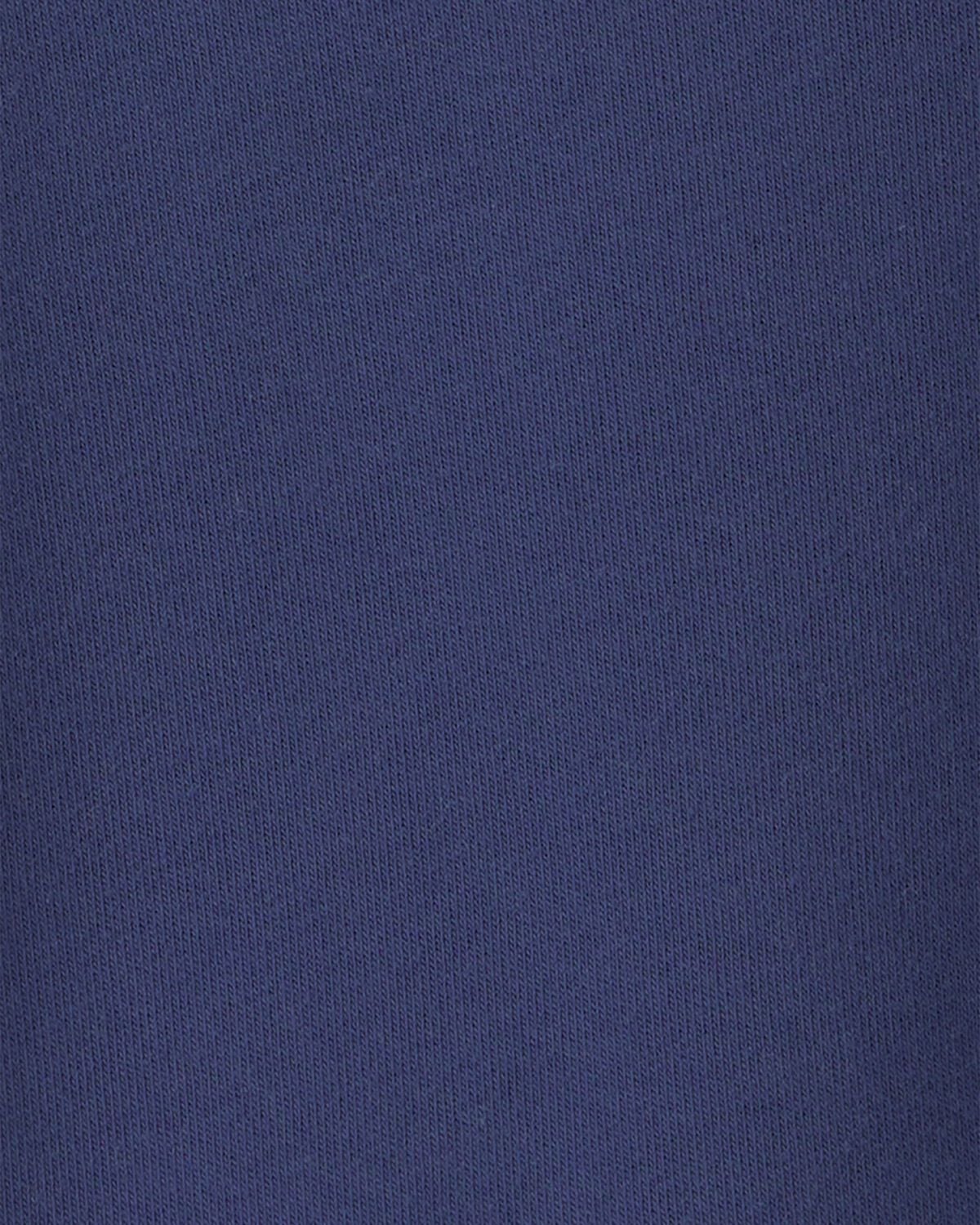Toddler Boy Color Block Fleece Pullover Sweatshirt - Navy Blue/Burgundy/Grey - Image 2
