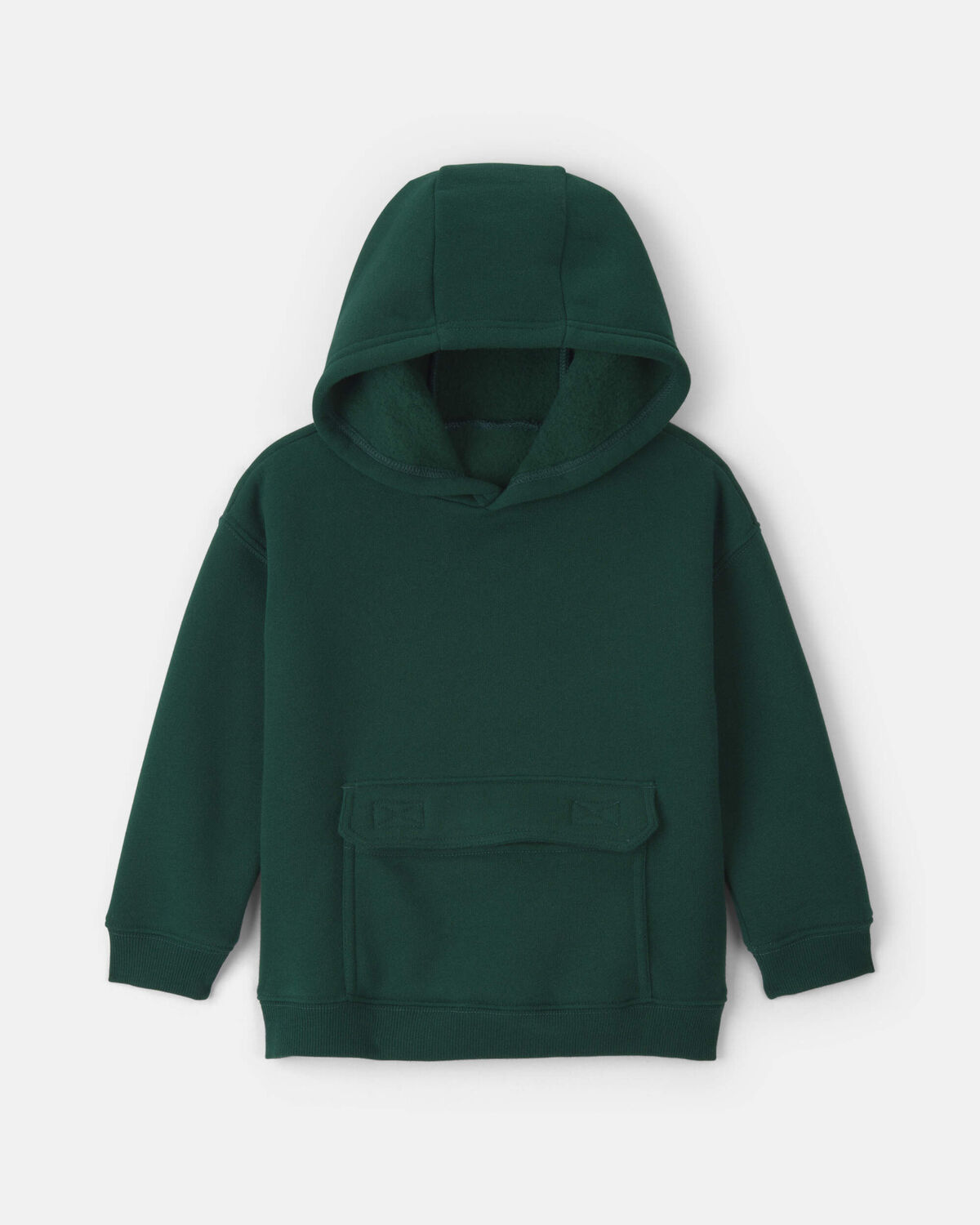 Toddler Boy Fleece Hoodie - Dark Green
