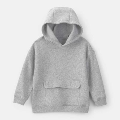 Toddler Boy Fleece Hoodie - Grey