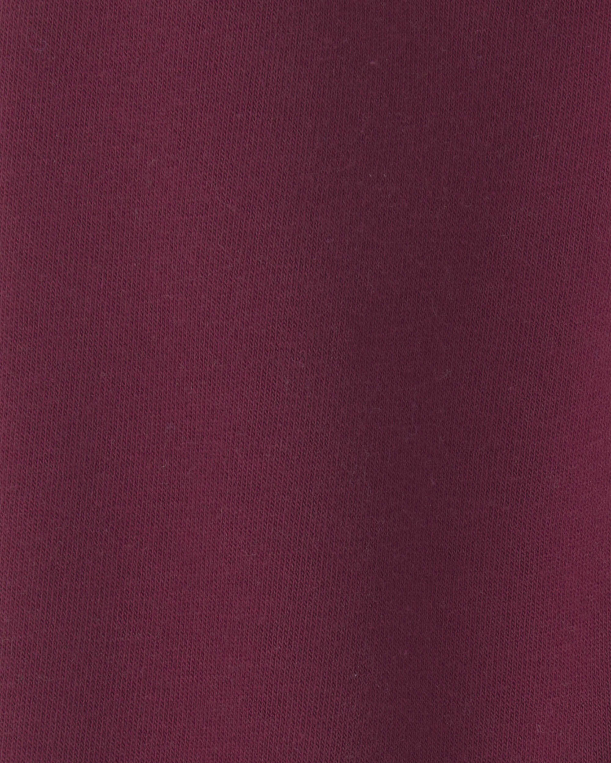 Toddler Boy Fleece Joggers - Burgundy - Image 4