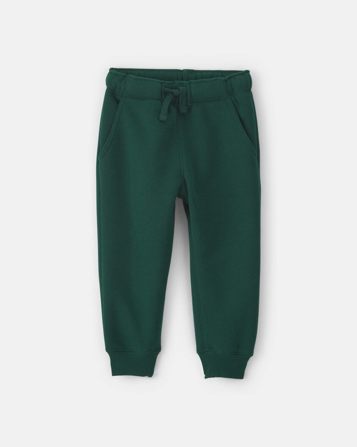 Toddler Boy Fleece Joggers - Dark Green