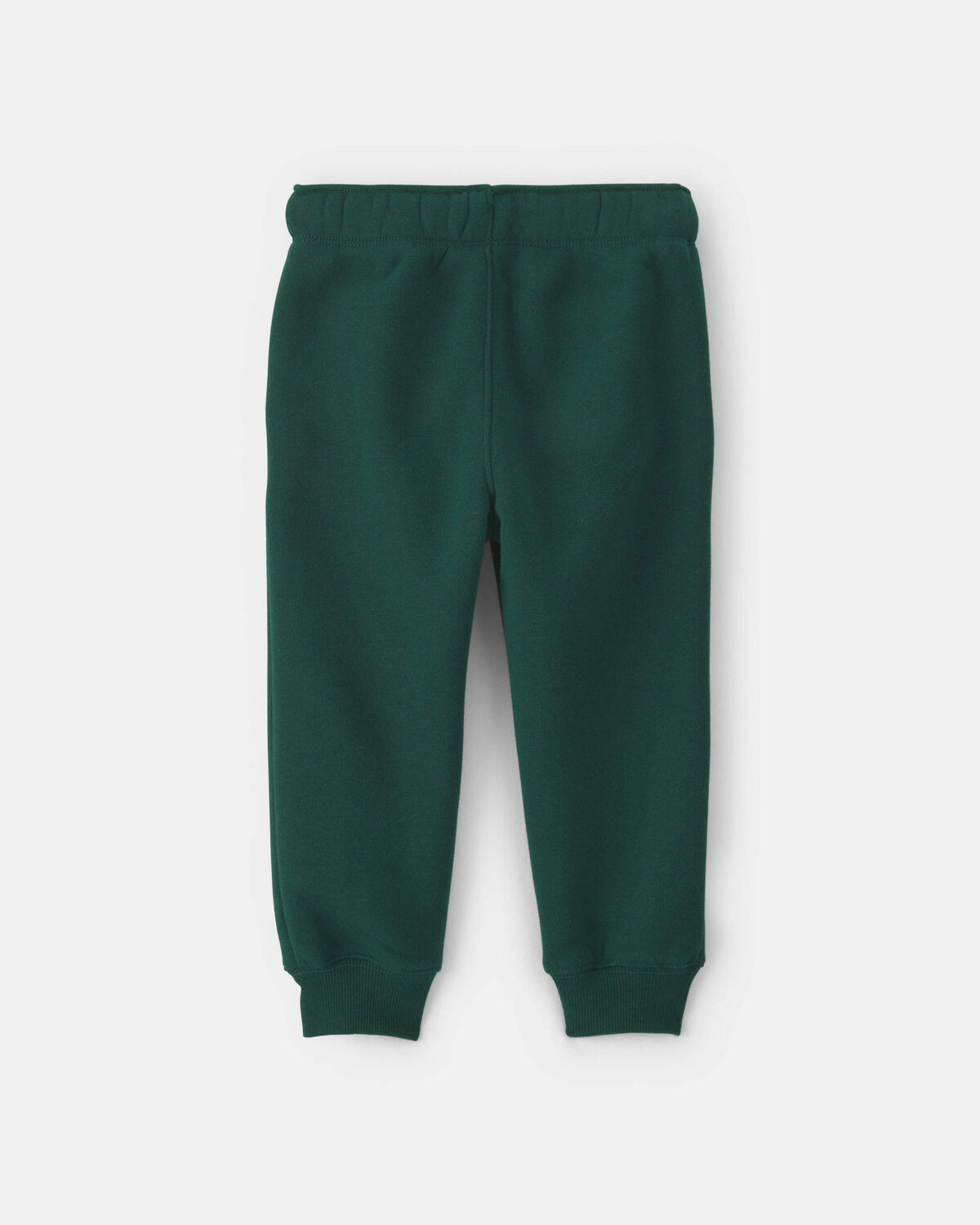 Toddler Boy Fleece Joggers - Dark Green - Image 2