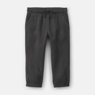 Toddler Boy Fleece Pants - Black