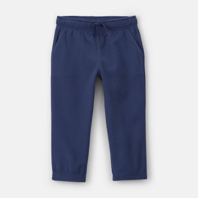 Toddler Boy Fleece Pants - Navy Blue