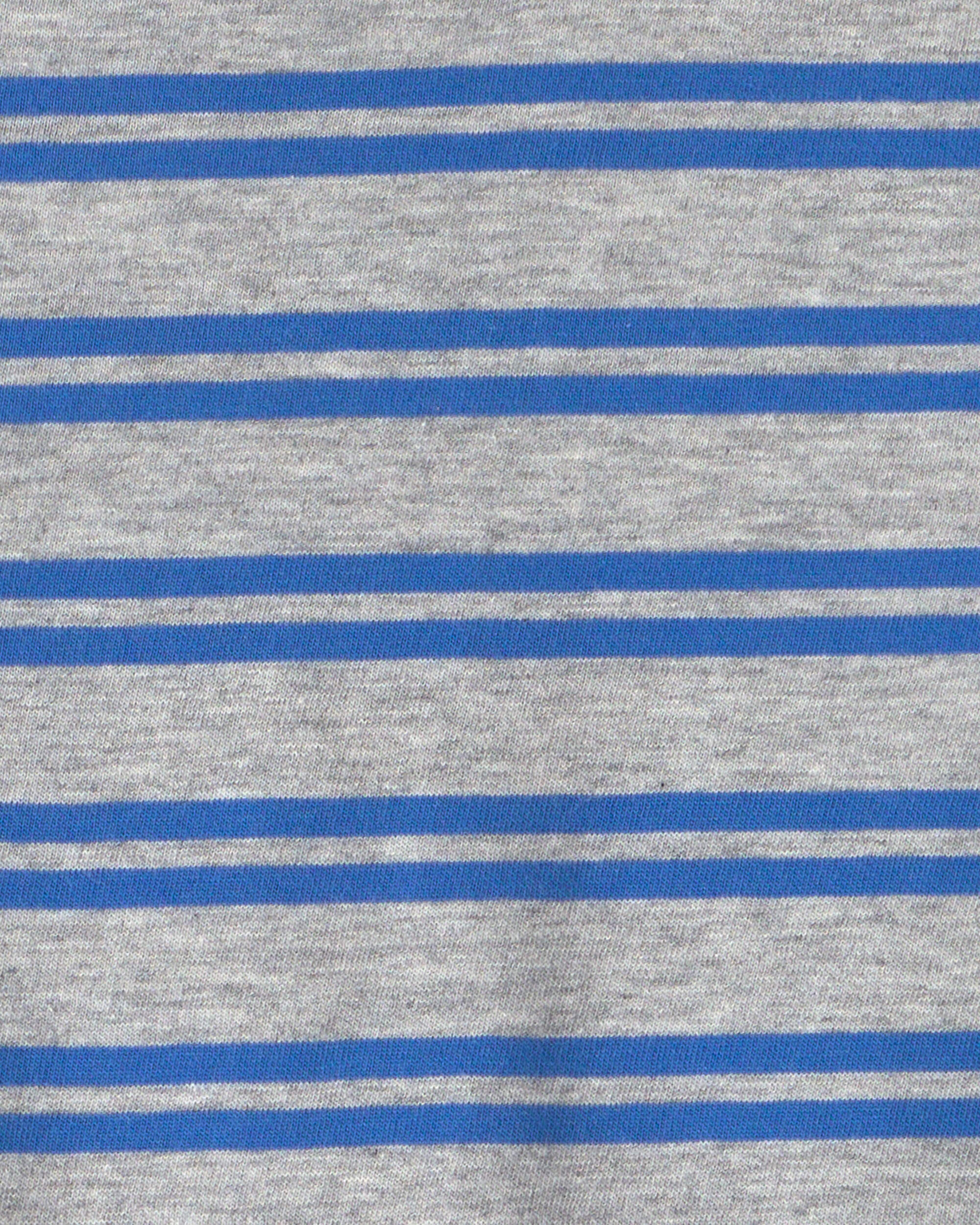Toddler Boy Striped Long-Sleeve Tee - Grey/Blue - Image 3