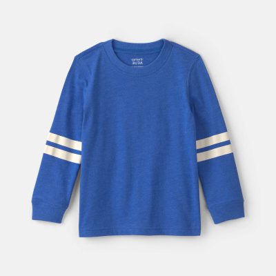 Toddler Boy Striped Long-Sleeve T-Shirt - Blue