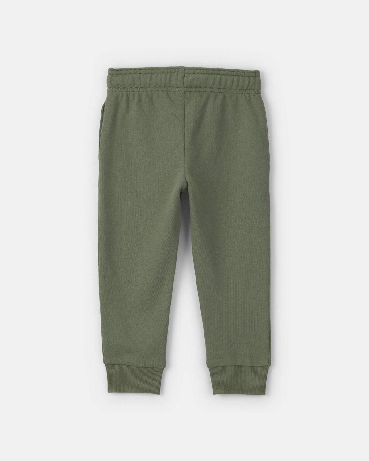 Toddler Boy French Terry Joggers - Olive Green - Image 2