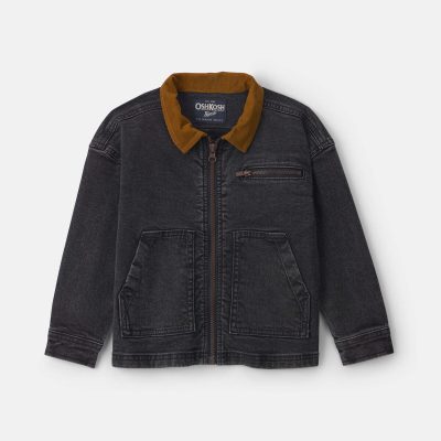 Toddler Boy Utility Barn Jacket - Black