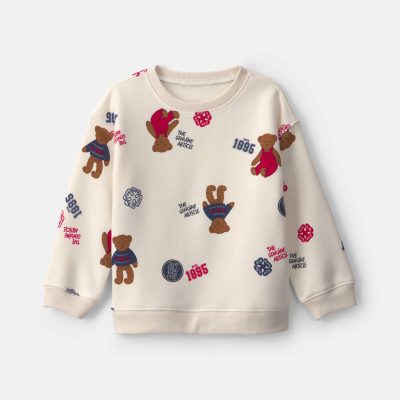 Toddler OshKosh Bear Pullover Sweatshirt - Cream