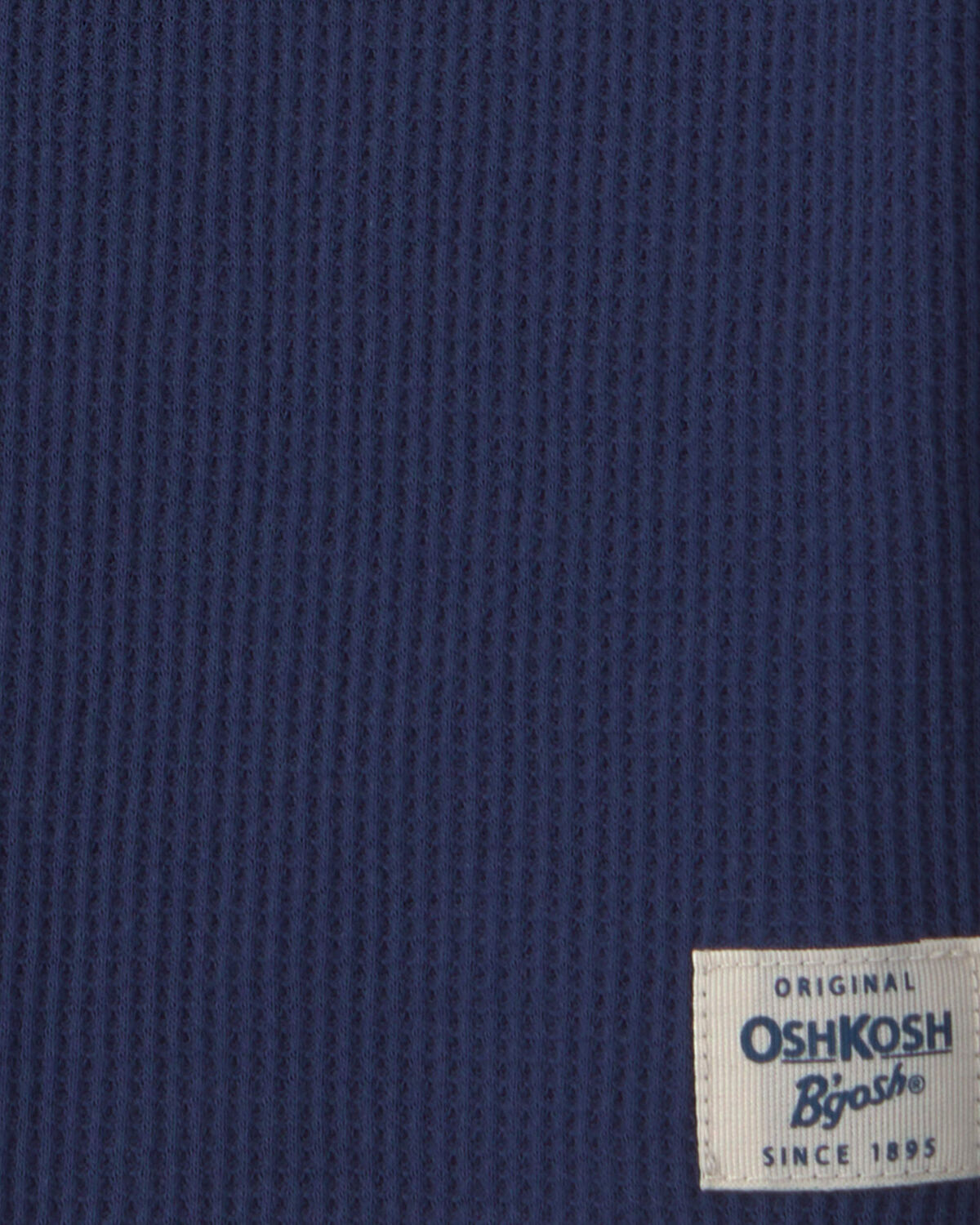 Toddler Boy Thermal Long-Sleeve Henley T-Shirt - Navy Blue - Image 2