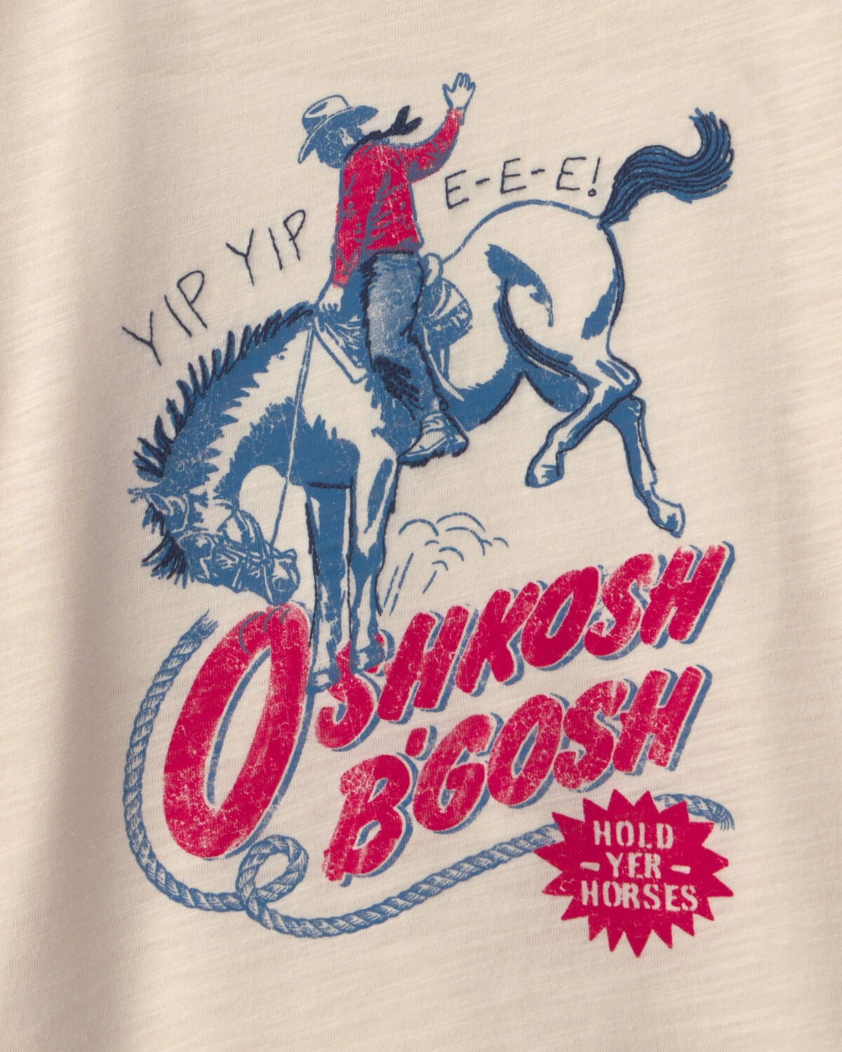 Toddler Boy Cowboy Long-Sleeve Graphic Tee - Cream - Image 2