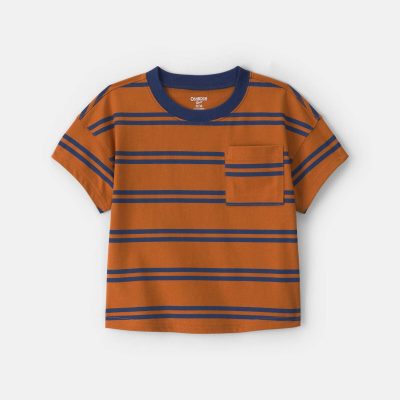 Toddler Boy Striped T-Shirt - Yellow